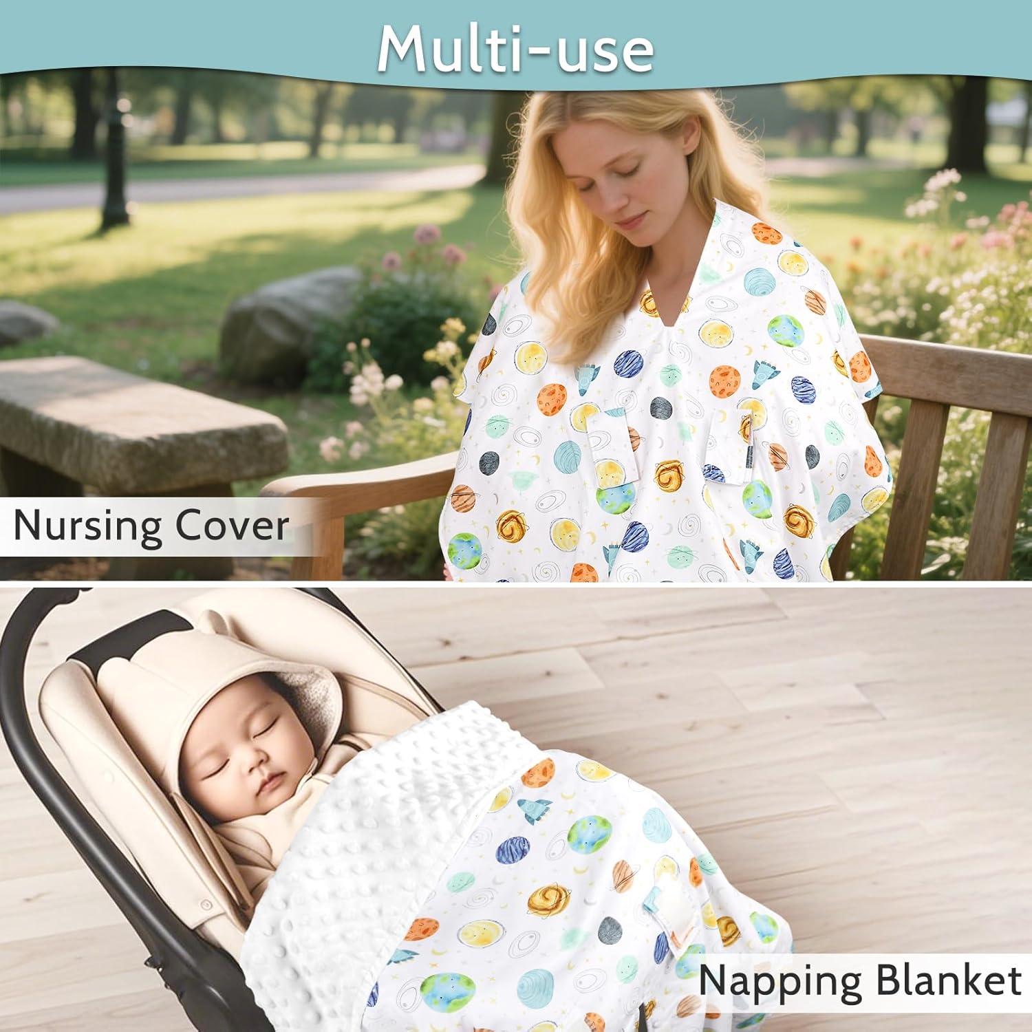 Cubierta de Asiento de Coche ManFaiSky para Bebé Planetas