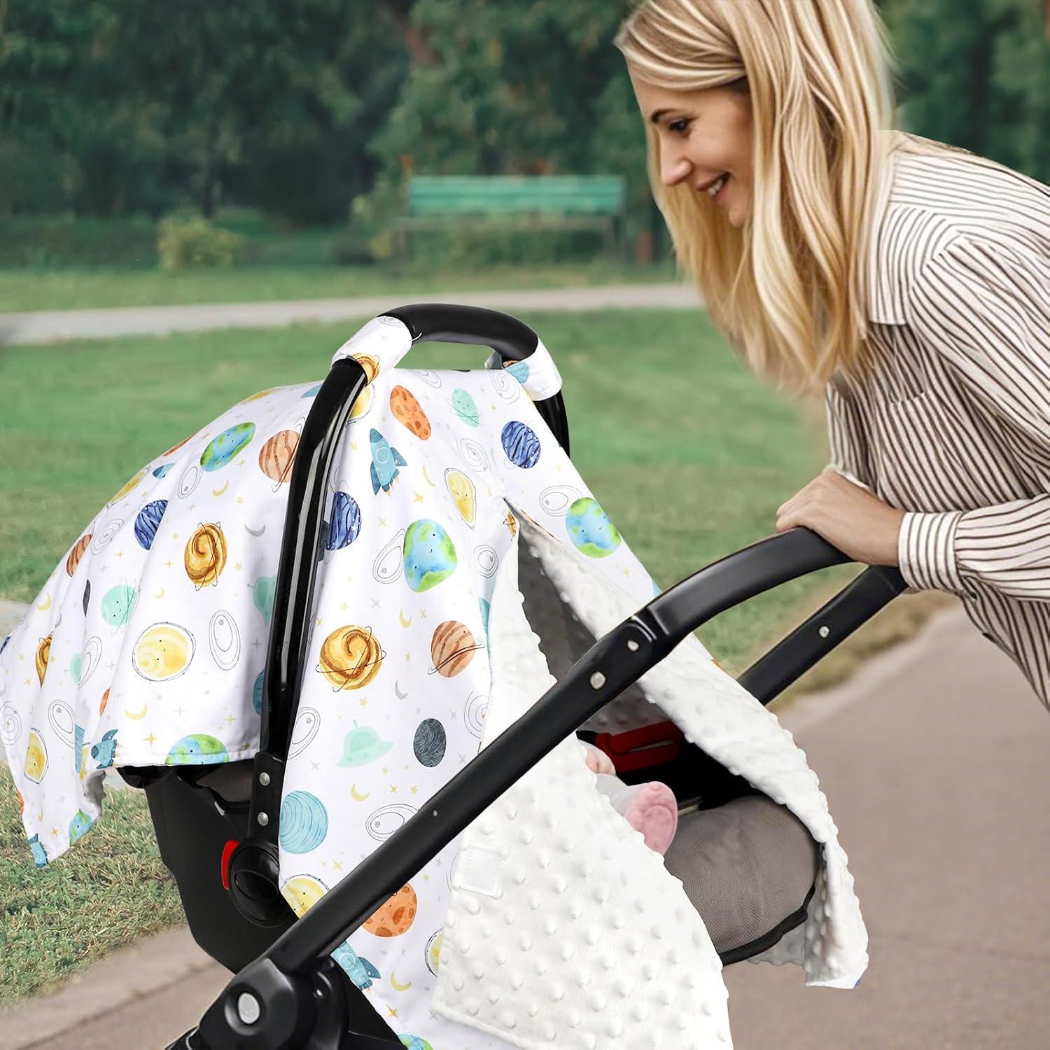 Cubierta de Asiento de Coche ManFaiSky para Bebé Planetas