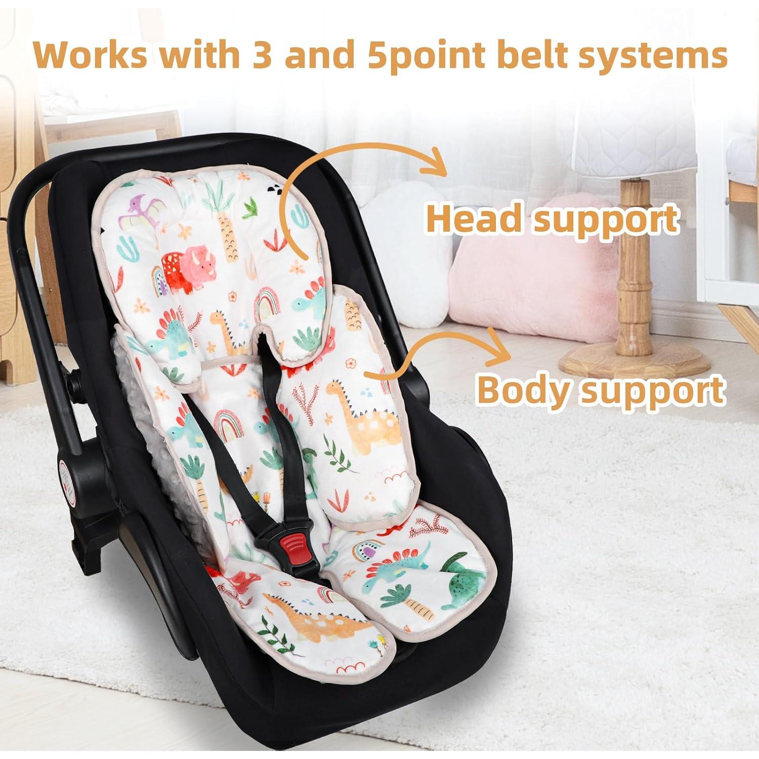 Soporte para Cabeza de Bebé WINGHENLEE 2 en 1 Dinosaurio Gris