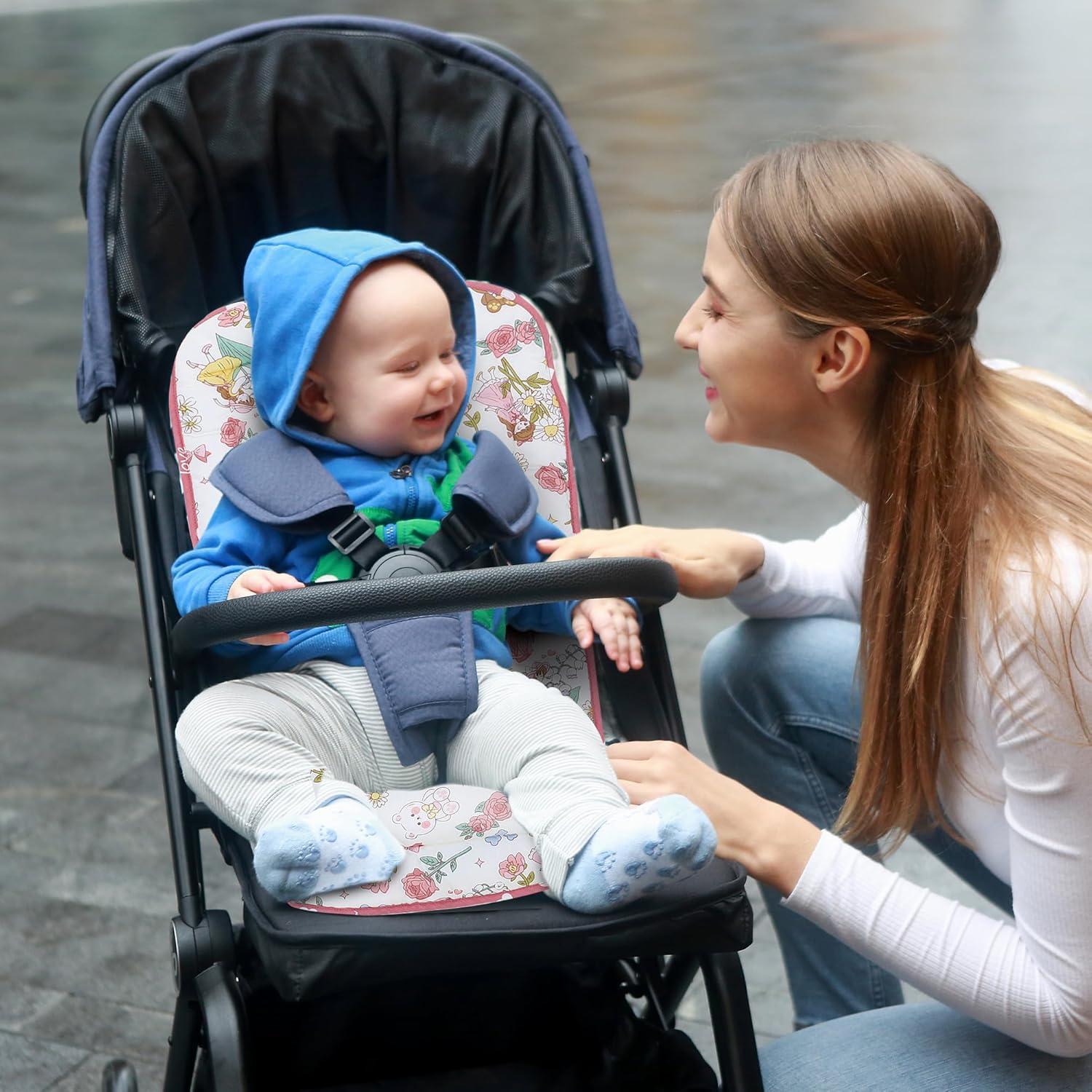 Funda Reversible para Cochecito de Bebé Algodón 100% 34x78cm