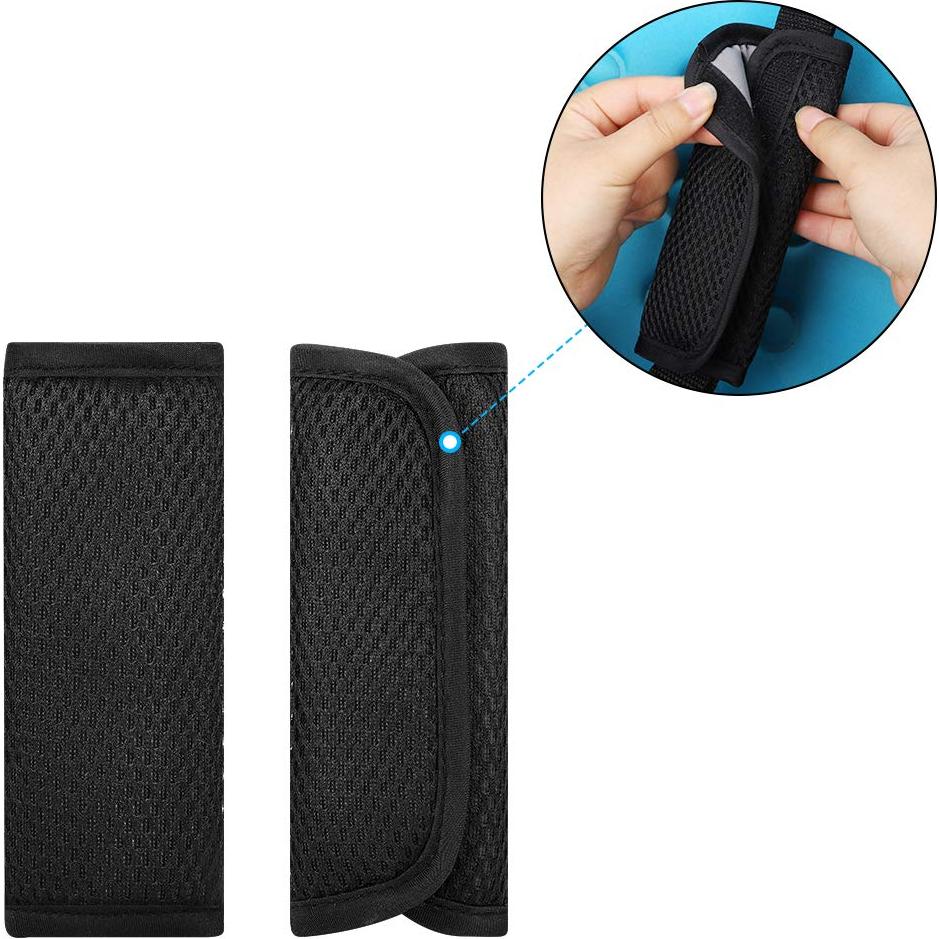 Accmor Fundas para Correas de Asiento de Auto Bebés - Negras