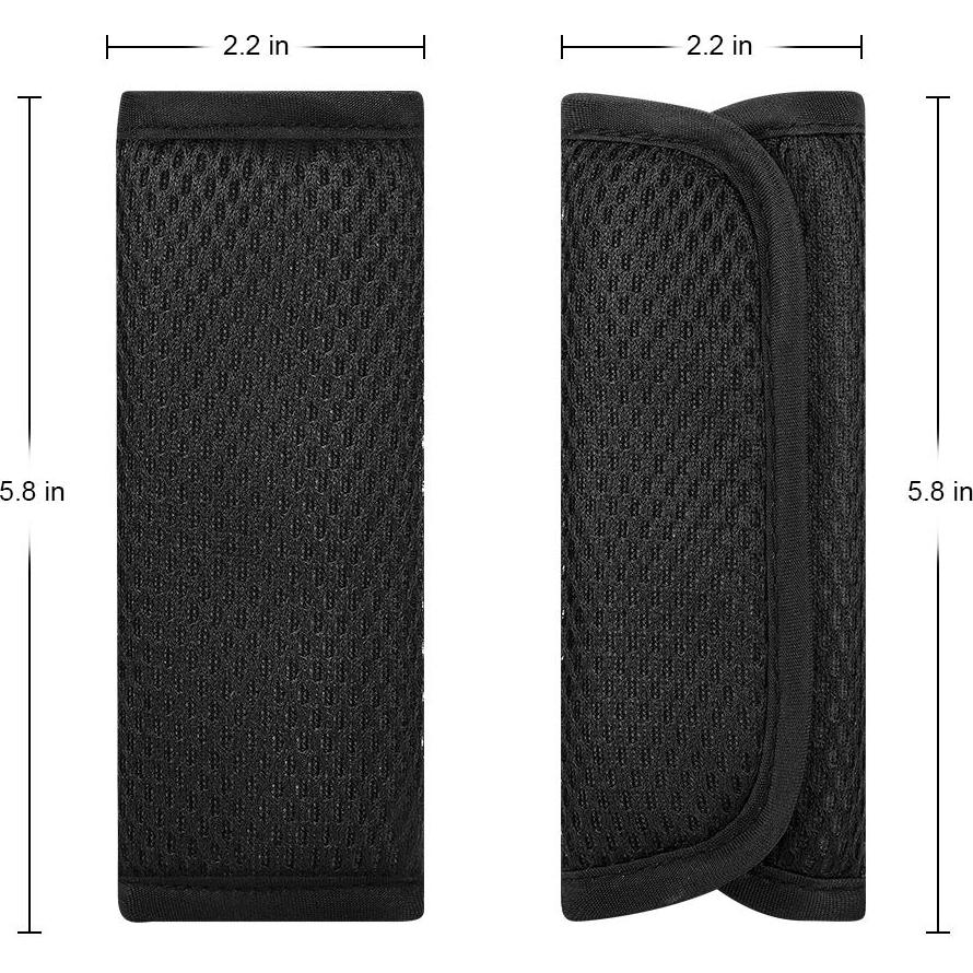 Accmor Fundas para Correas de Asiento de Auto Bebés - Negras