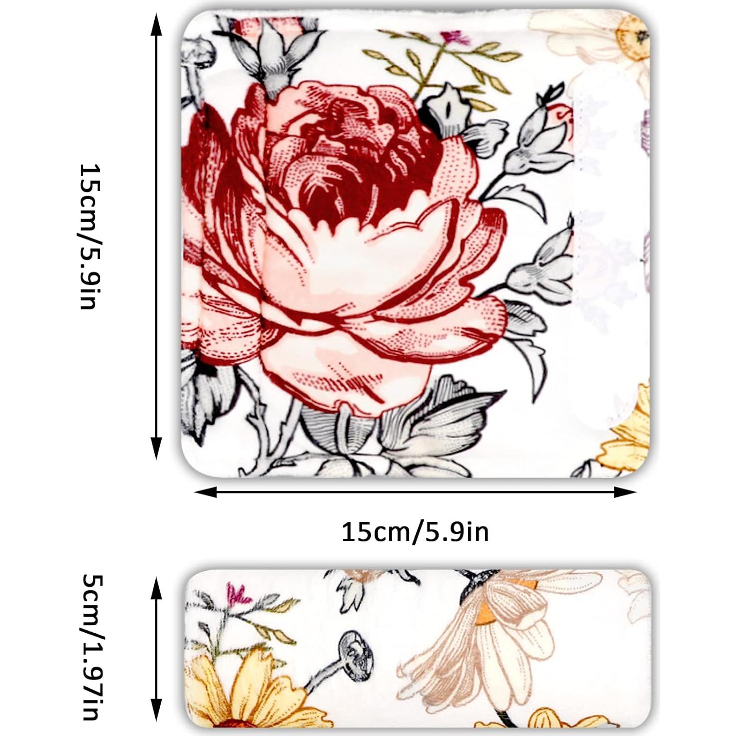 Cubiertas de Correa de Asiento de Coche Bebé Floral 2 Piezas