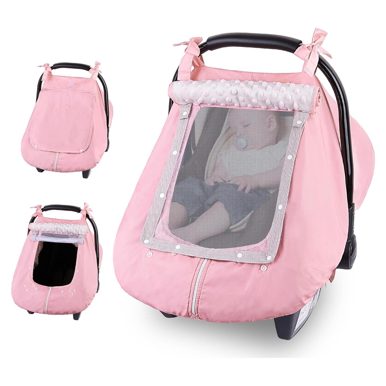 Funda para Asiento de Coche Bebé FIOBEE Rosa Impermeable