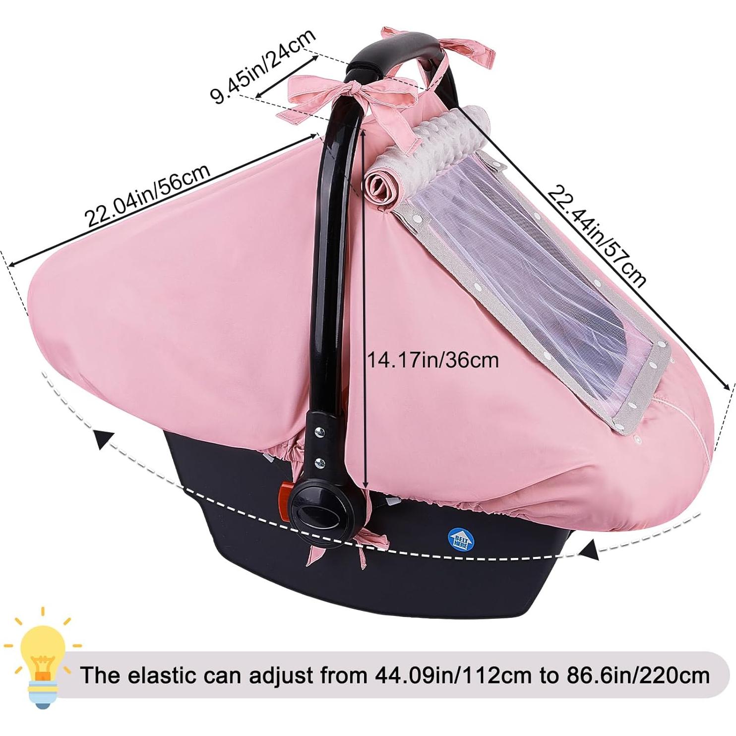 Funda para Asiento de Coche Bebé FIOBEE Rosa Impermeable