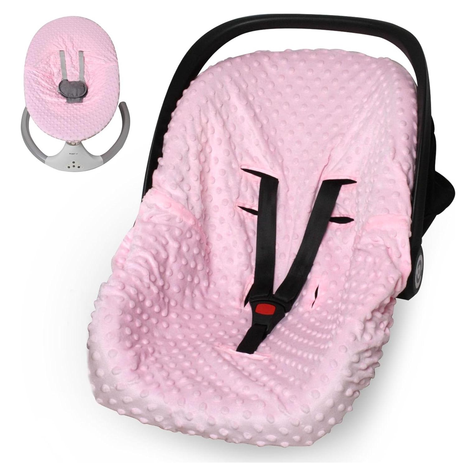Funda para Asiento de Auto Bebé Boryokun Rosa Ajuste Universal