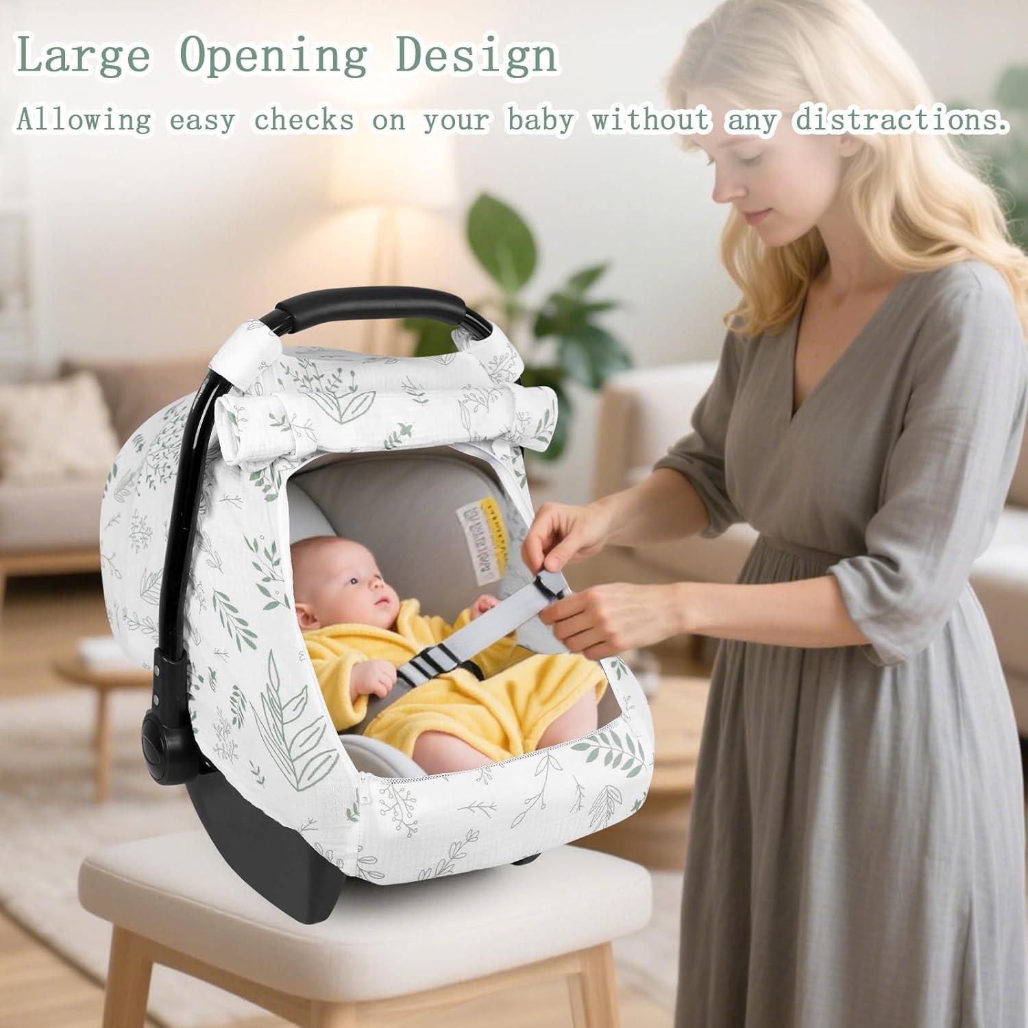 Cubierta de Asiento de Coche para Bebé Pea Pod Verde Universal