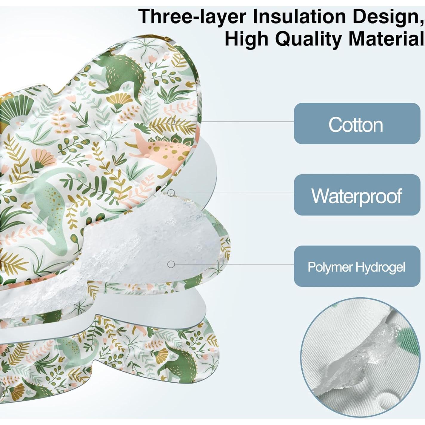 Almohadilla Enfriadora de Gel para Cochecito Bebé Dinosaurio