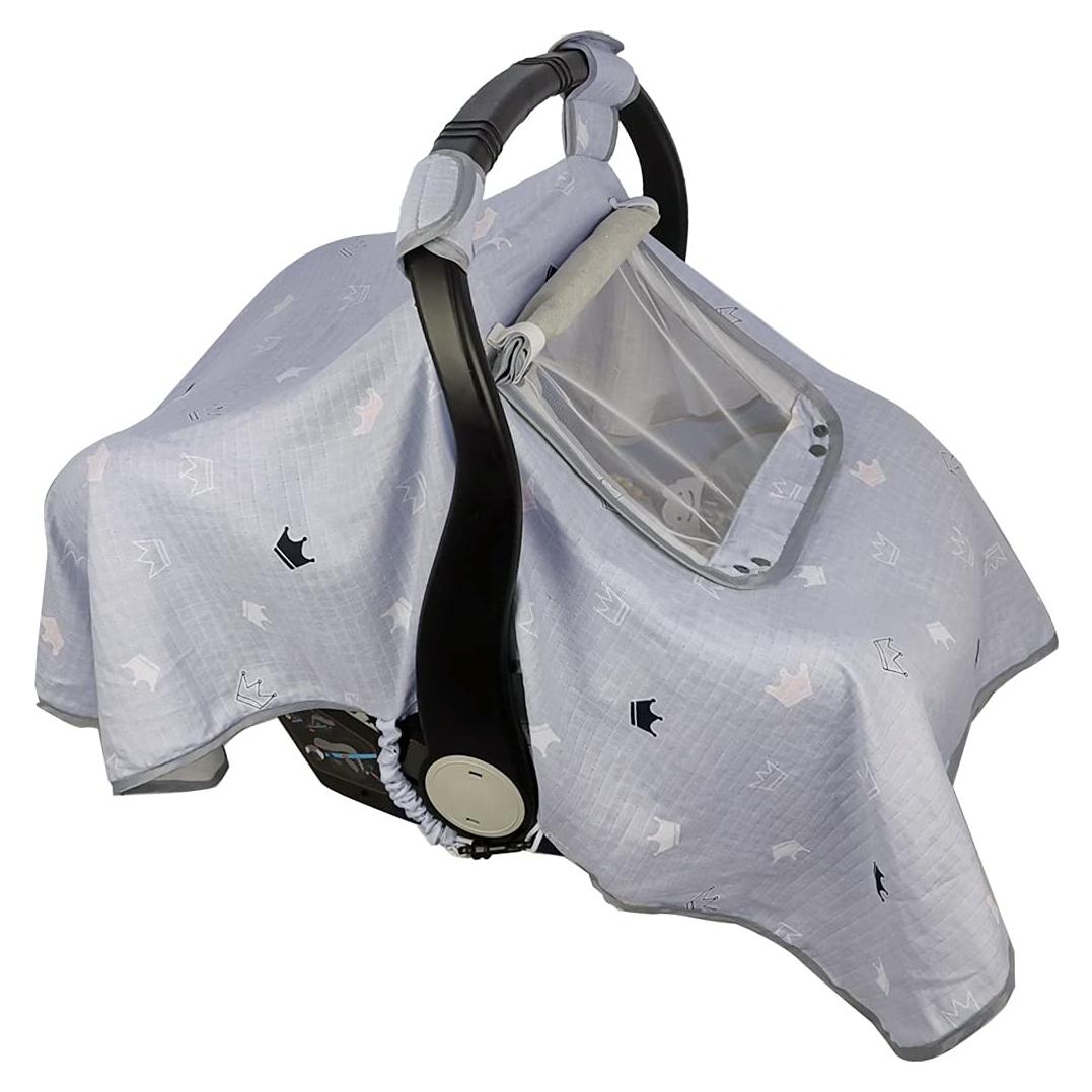 Funda para Asiento de Auto Bebé ICOPUCA Corona Gris