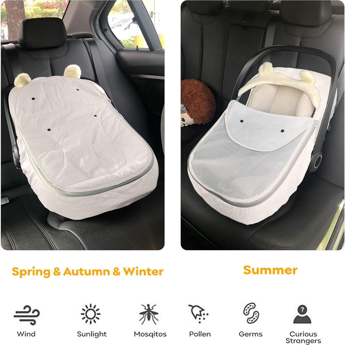 Funda de Asiento de Coche para Bebé Universal HG0748 - Invierno