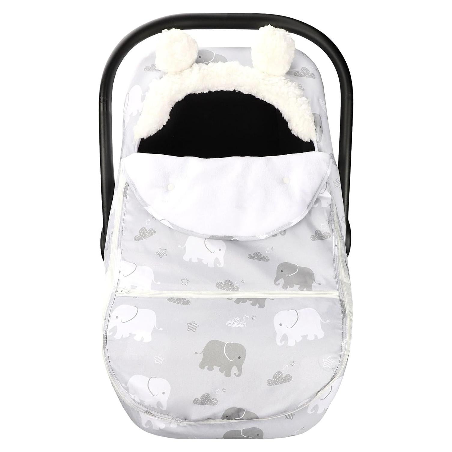 Funda para Asiento de Auto de Invierno Elefante - Cálida y Suave