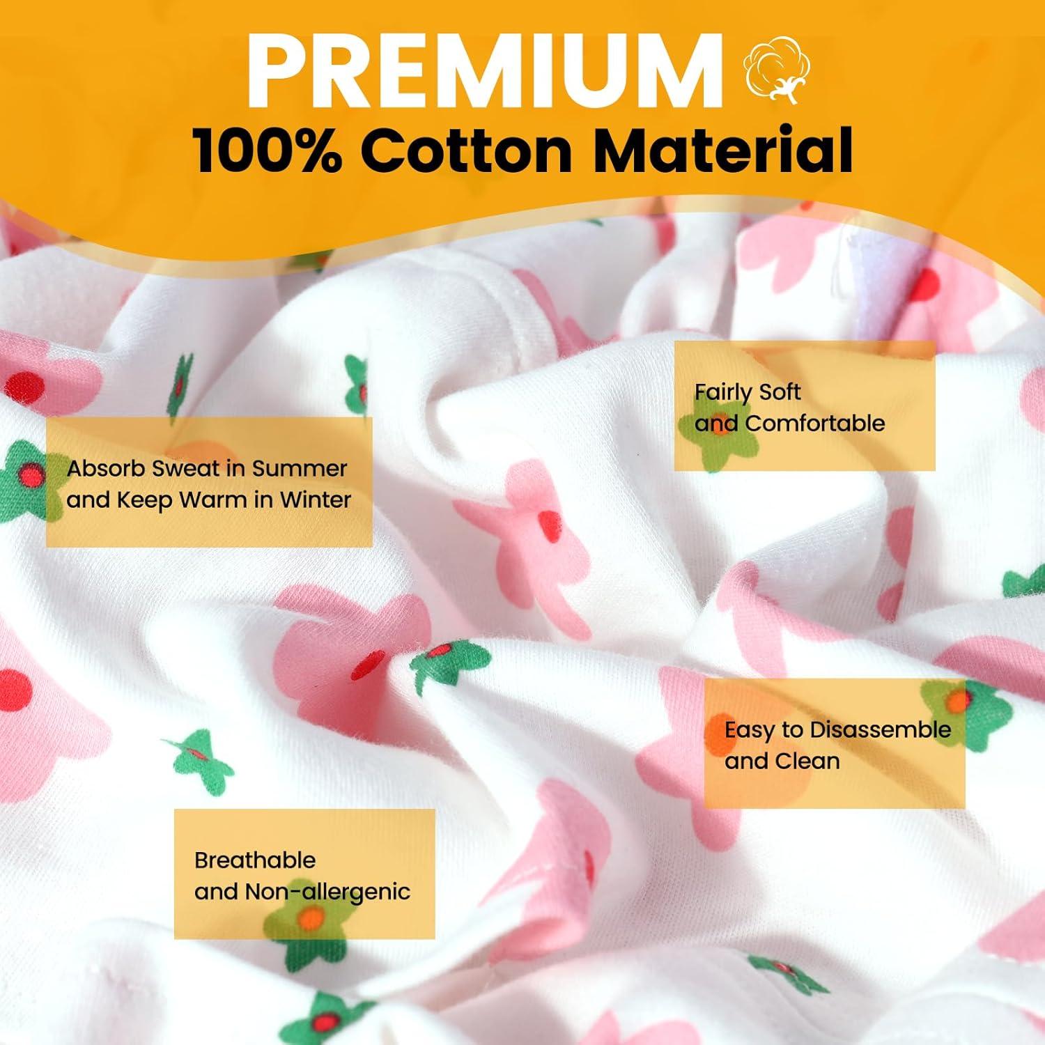 Funda de Asiento de Coche para Bebé Orzbow - Algodón Rosa