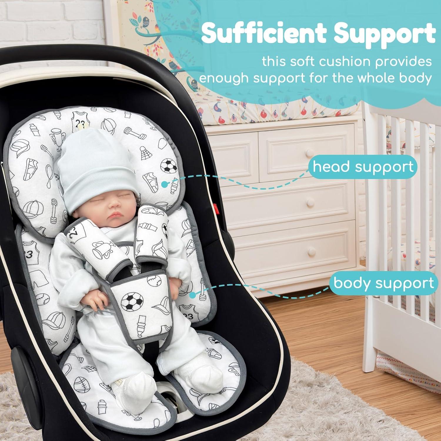 Inserto para Asiento de Auto Bebé Zdbdbd Deportivo 63x33cm