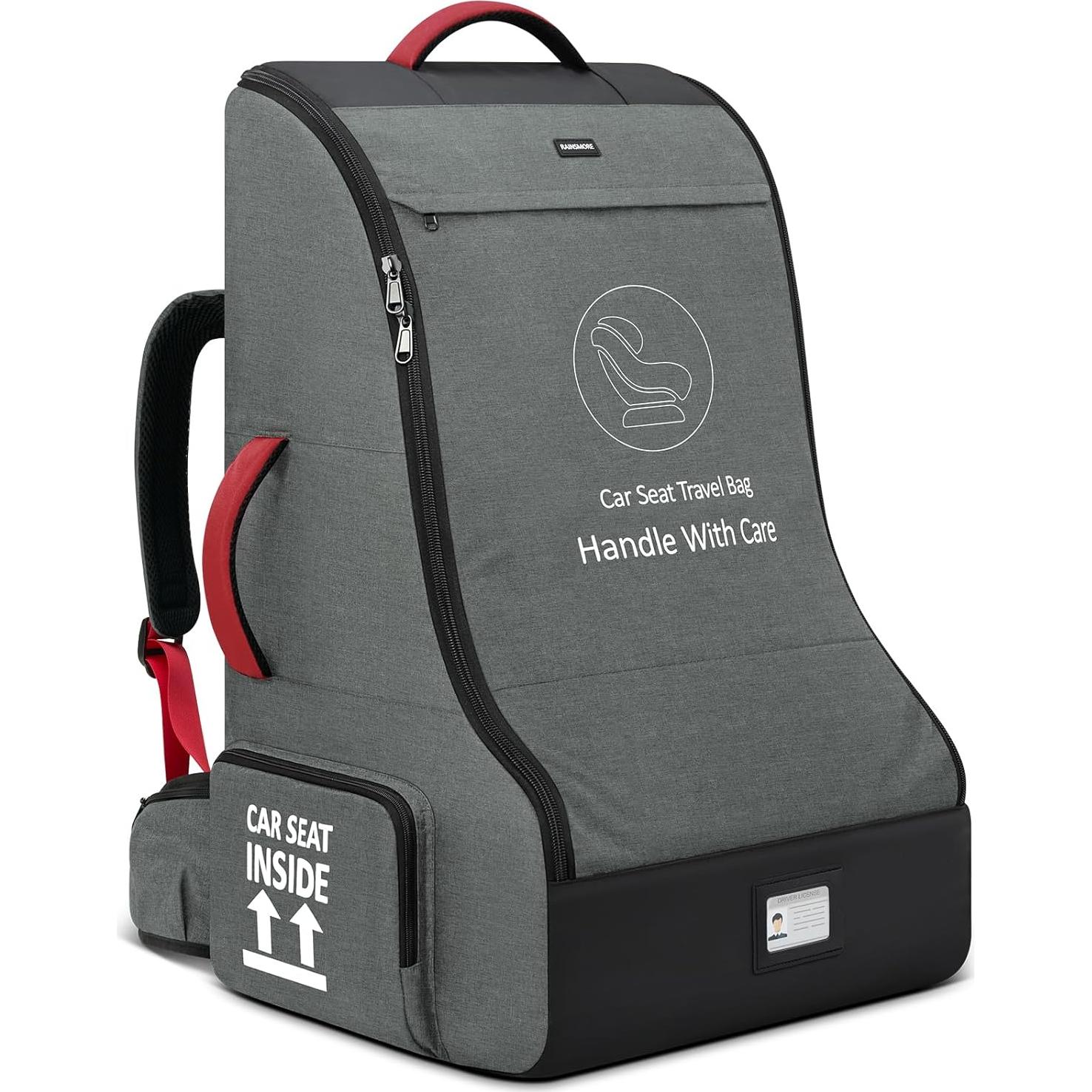 Bolsa de Viaje para Asiento de Coche Rainsmore Acolchada 47x43x80cm