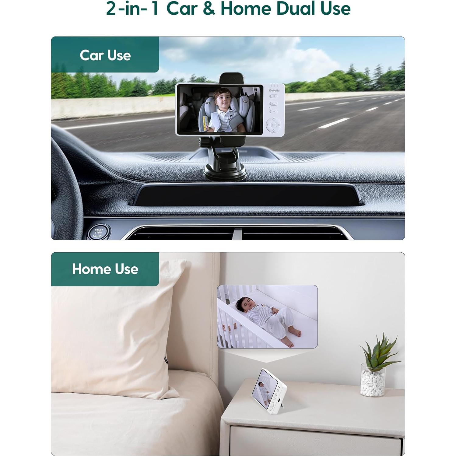 Cámara de Coche Inalámbrica Babelio ABM950 con Visión Nocturna HD