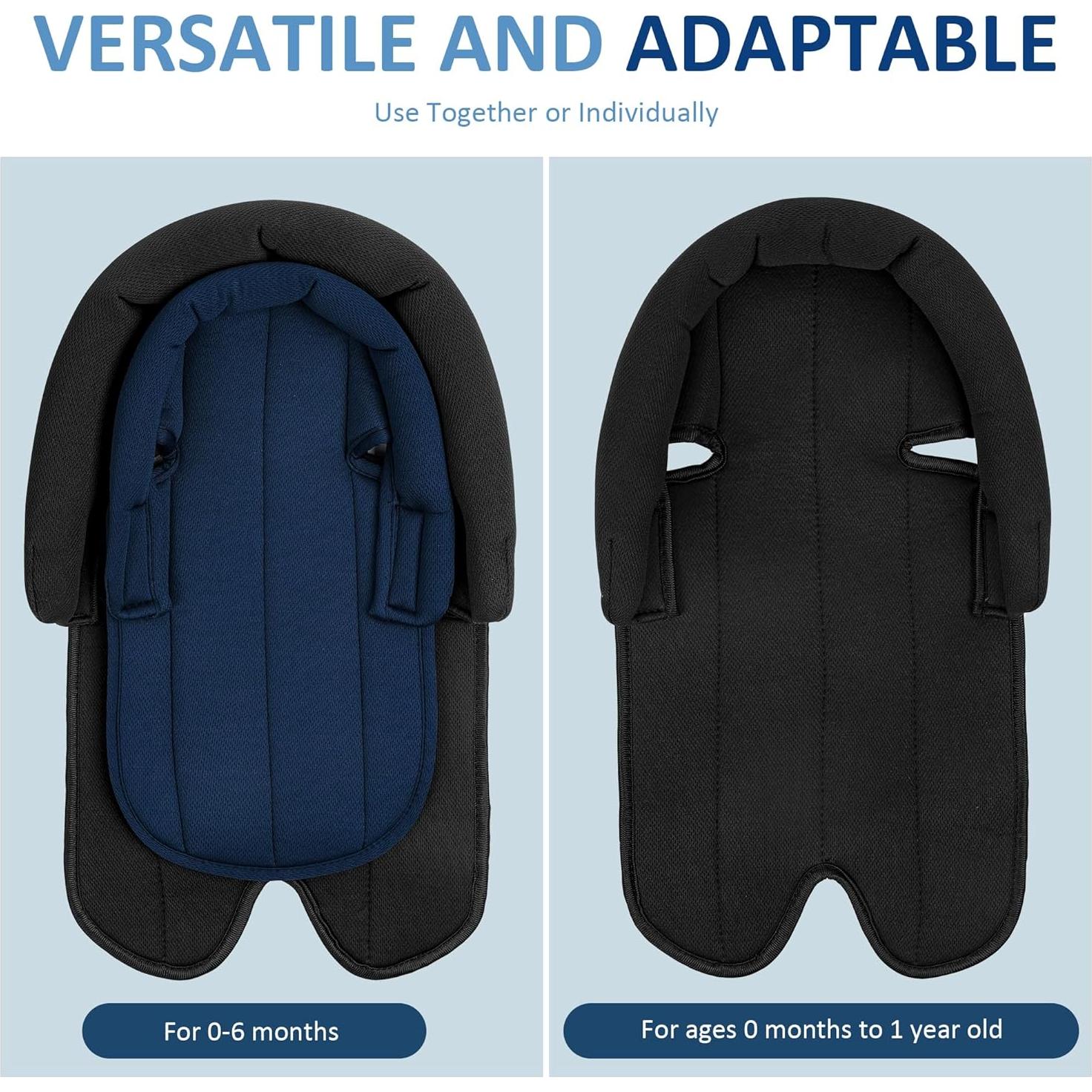 Cojín Soporte Cabeza y Cuerpo Ihaapsi Azul para Silla de Auto