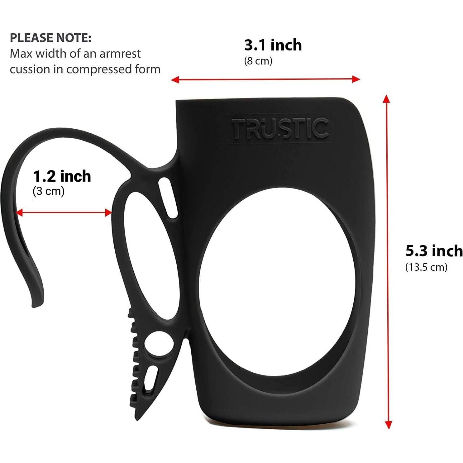 Soporte para Tazas de Auto Trustic - Universal Negro 13.5cm