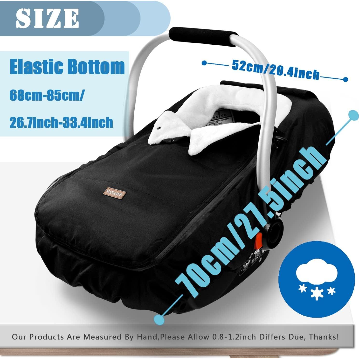 Cubierta de Asiento de Coche para Bebé Vaxaape Universal Negra