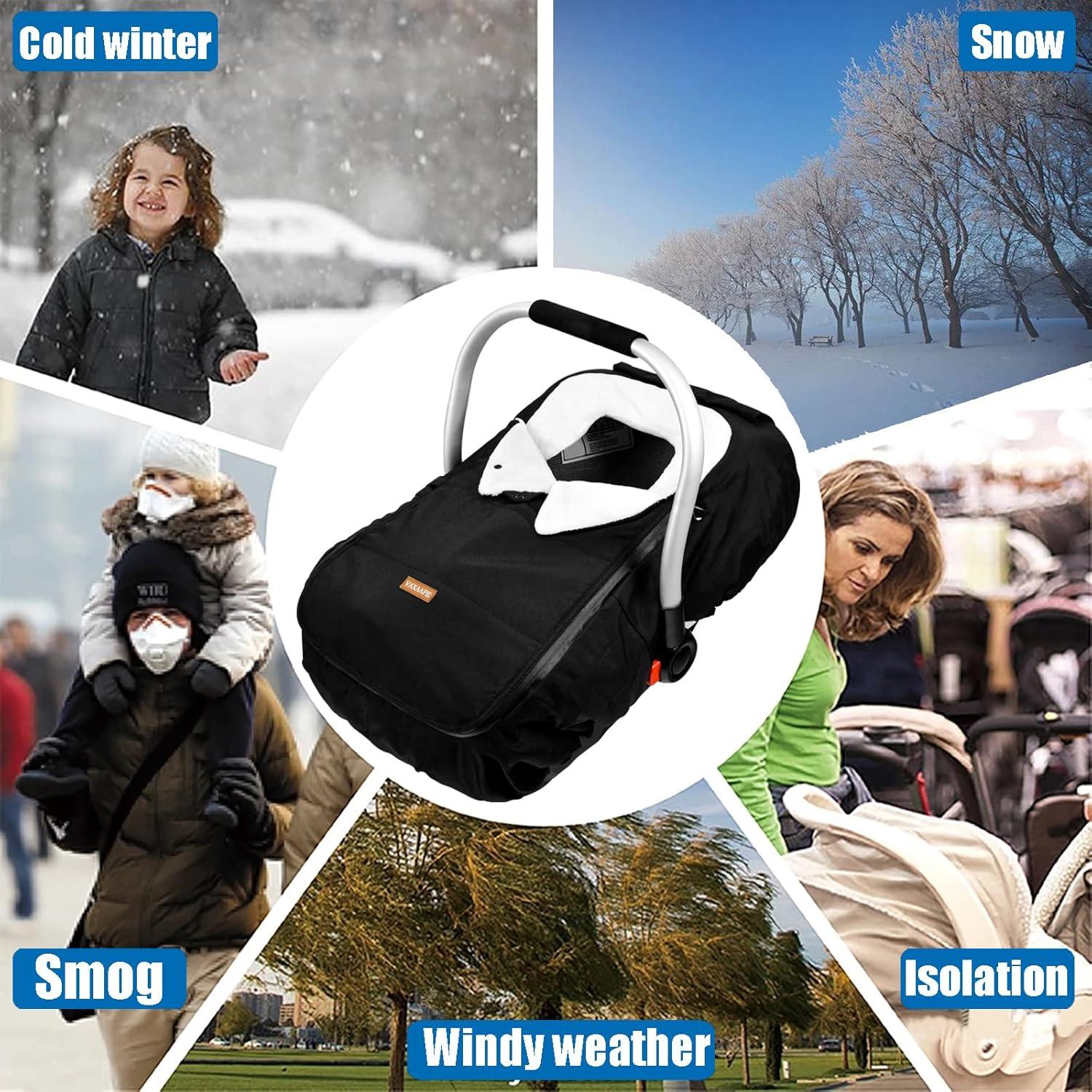 Cubierta de Asiento de Coche para Bebé Vaxaape Universal Negra