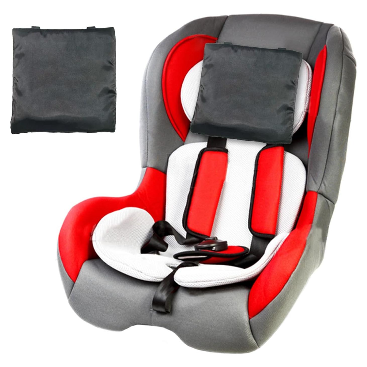 Funda de Reposacabezas de Coche para Bebés Satinada - 2 Pcs