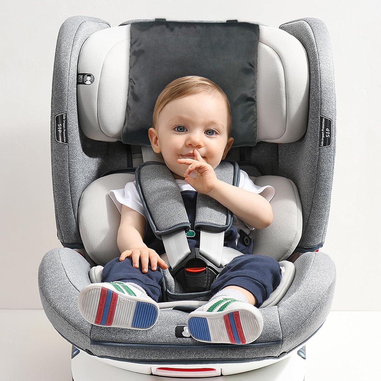 Funda de Reposacabezas de Coche para Bebés Satinada - 2 Pcs