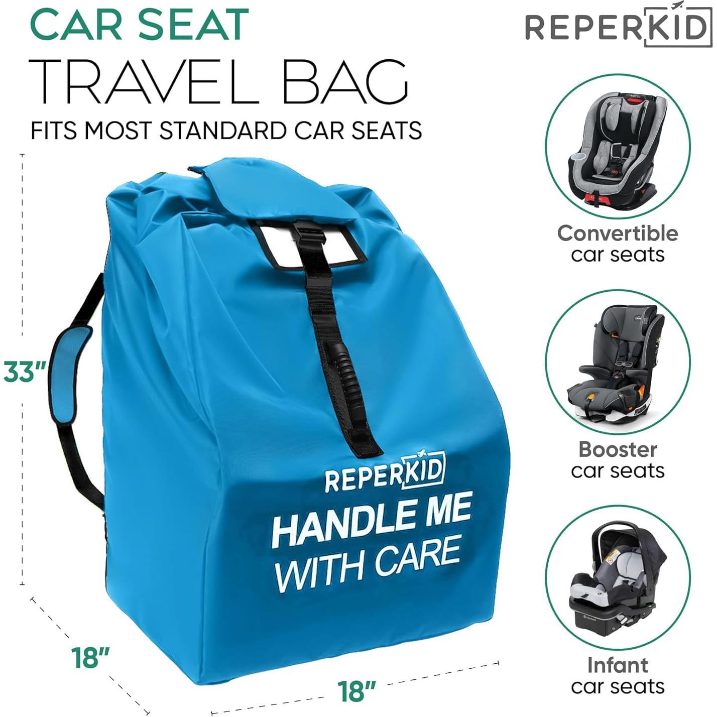Bolsa de viaje para asiento de auto Reperkid, 83x46x46cm, impermeable
