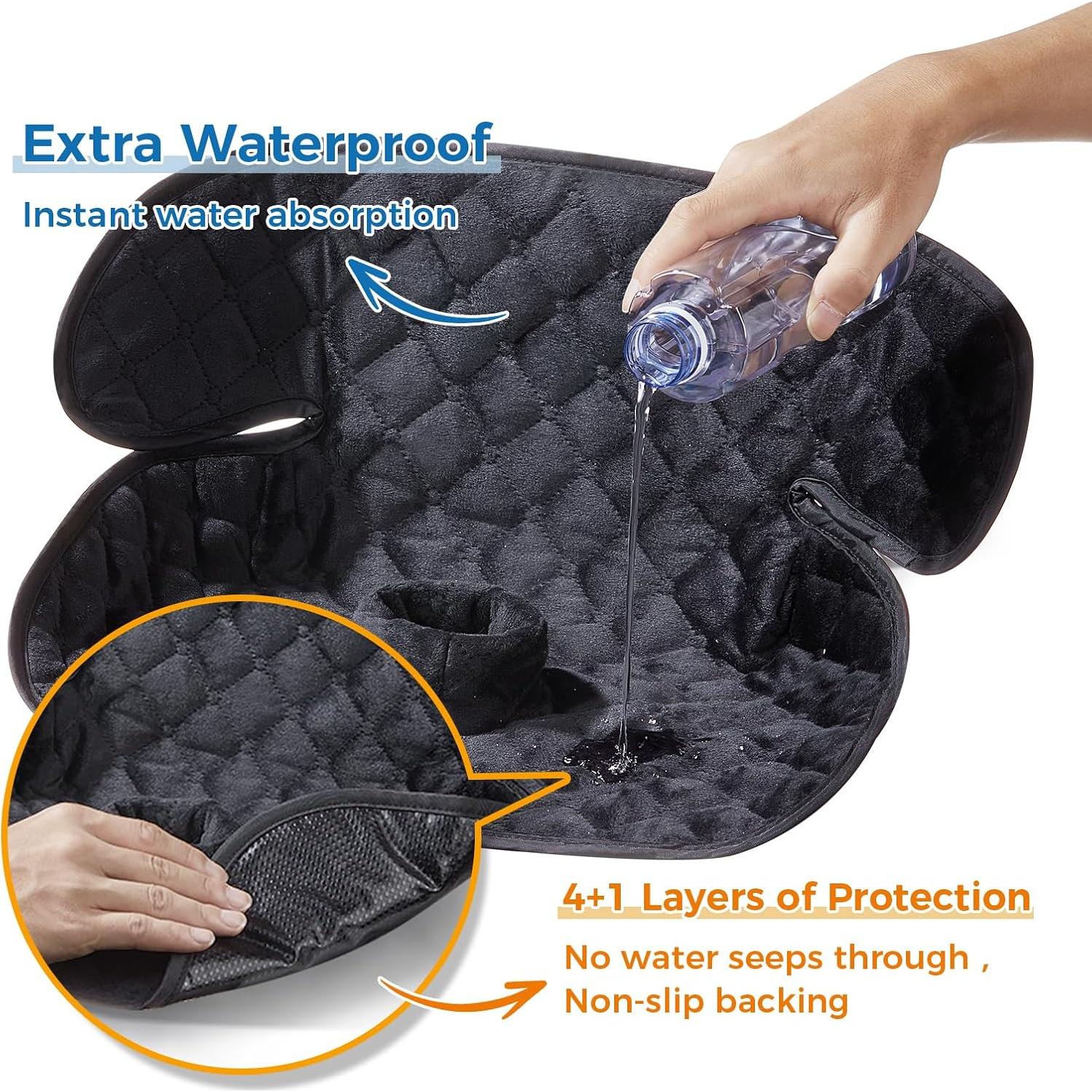 Protector de Asiento de Auto Diaboloro Piddle Pad Negro - Impermeable