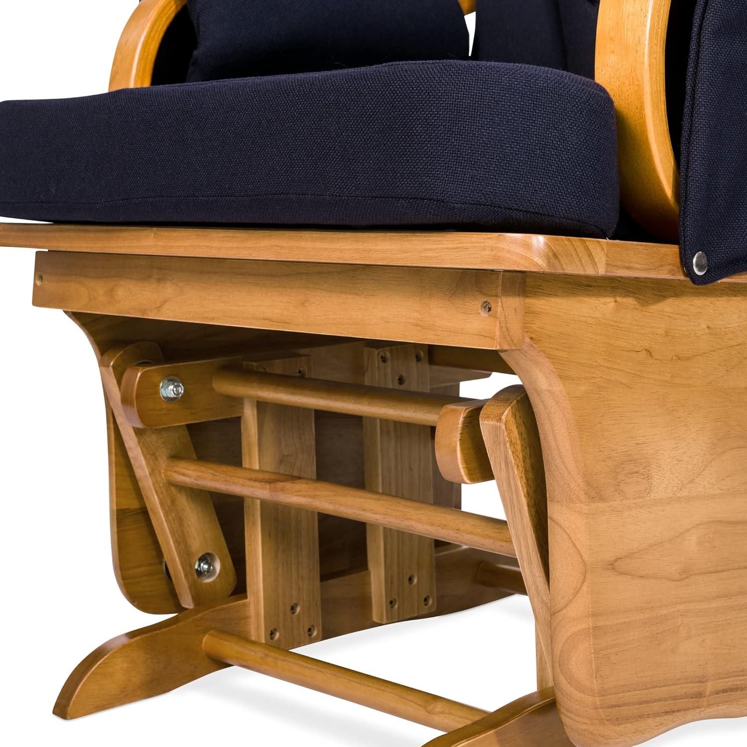 Mecedora Lullaby Foundations de Madera Natural y Azul