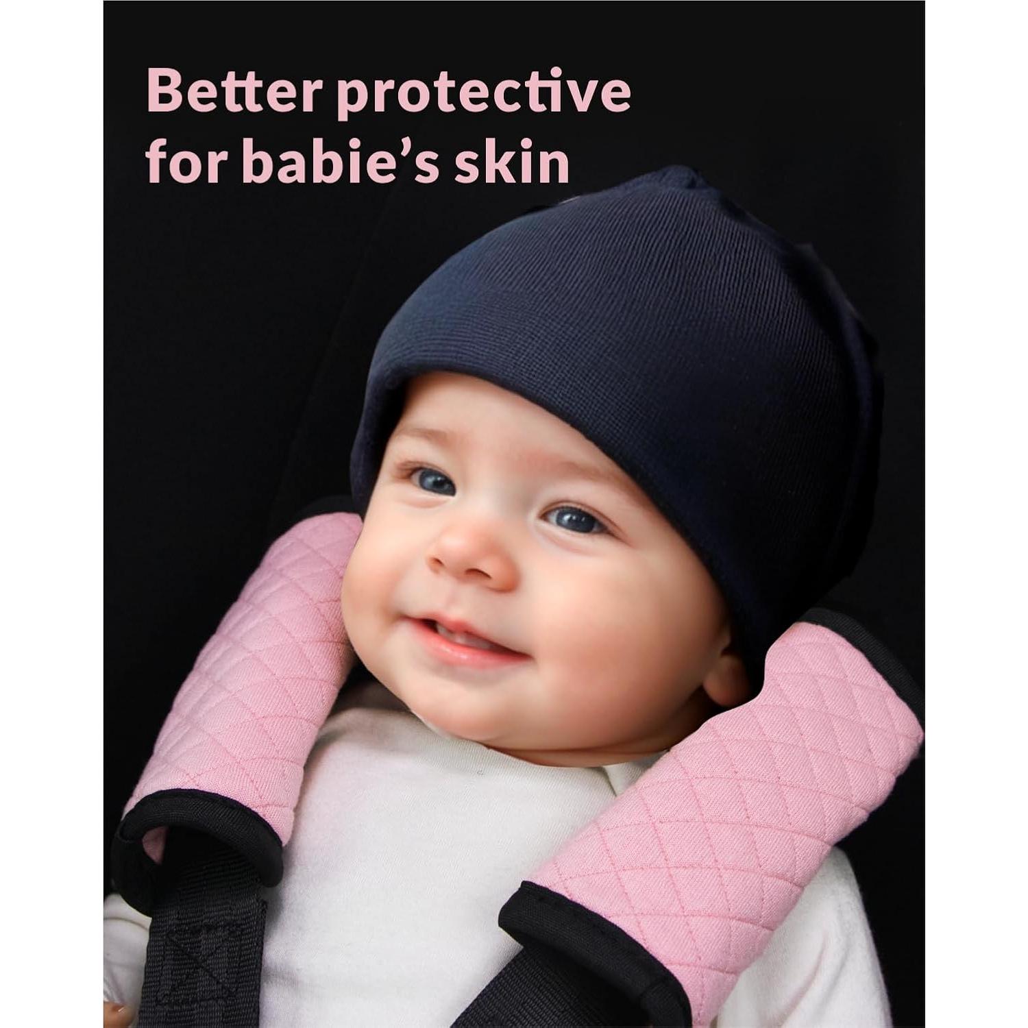 Almohadillas de Cinturón de Seguridad para Bebés - Rosa