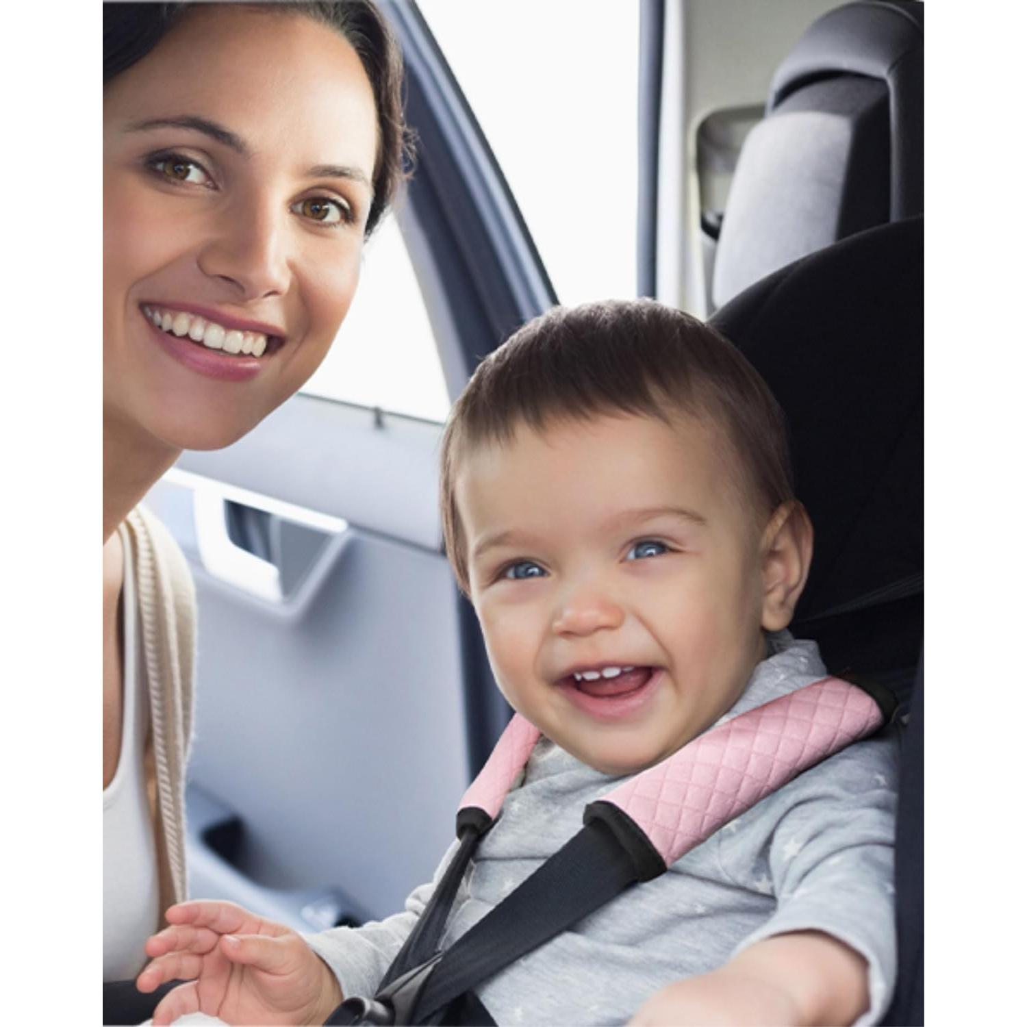 Almohadillas de Cinturón de Seguridad para Bebés - Rosa