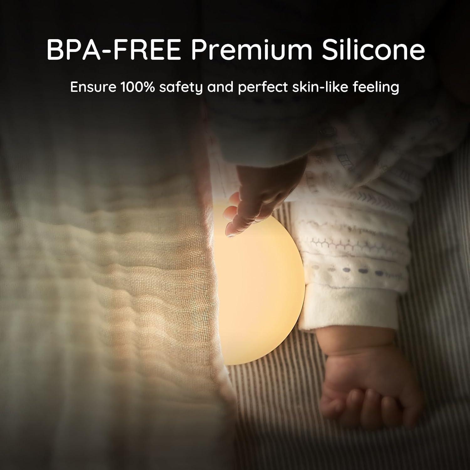 Luz Nocturna Anico Flip para Bebés 8.26cm Silicona USB