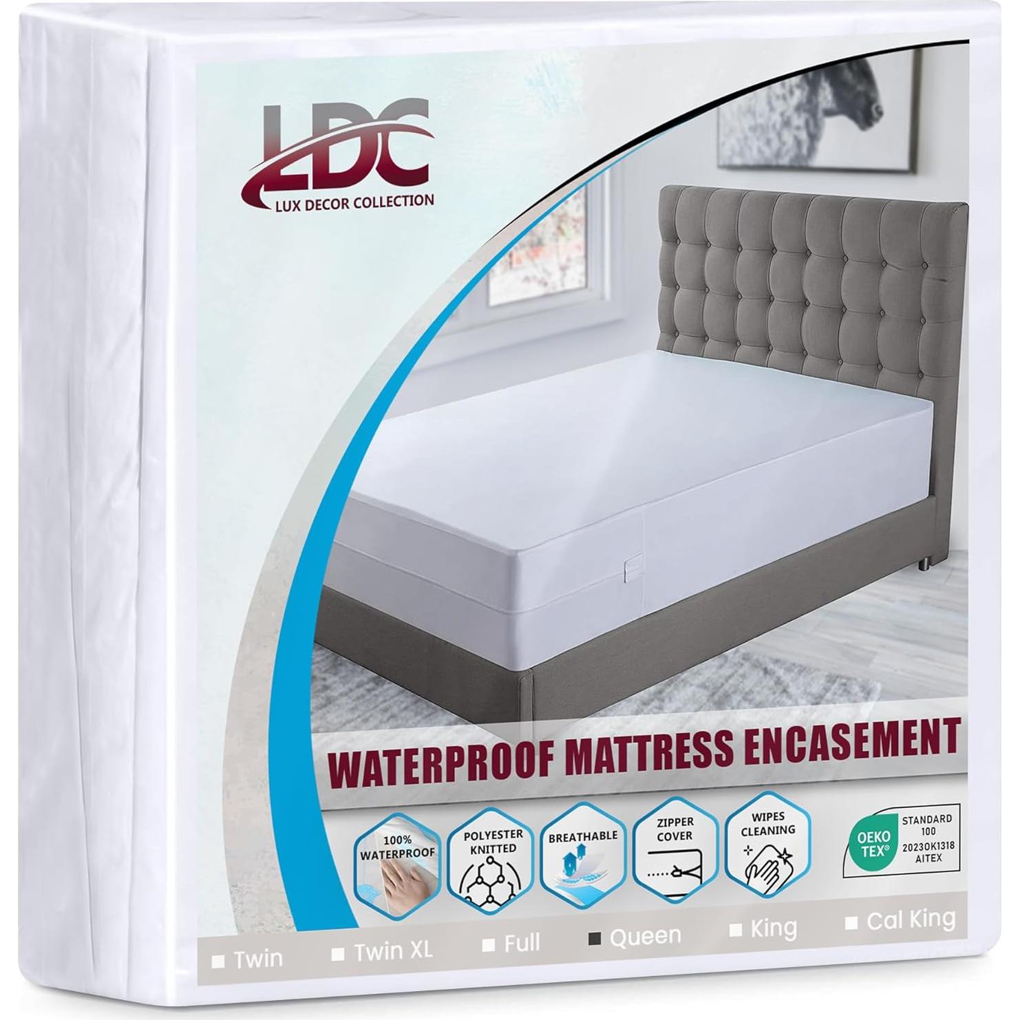 Funda de Colchón Impermeable LDC LUX DÉCOR Queen 152x203 cm