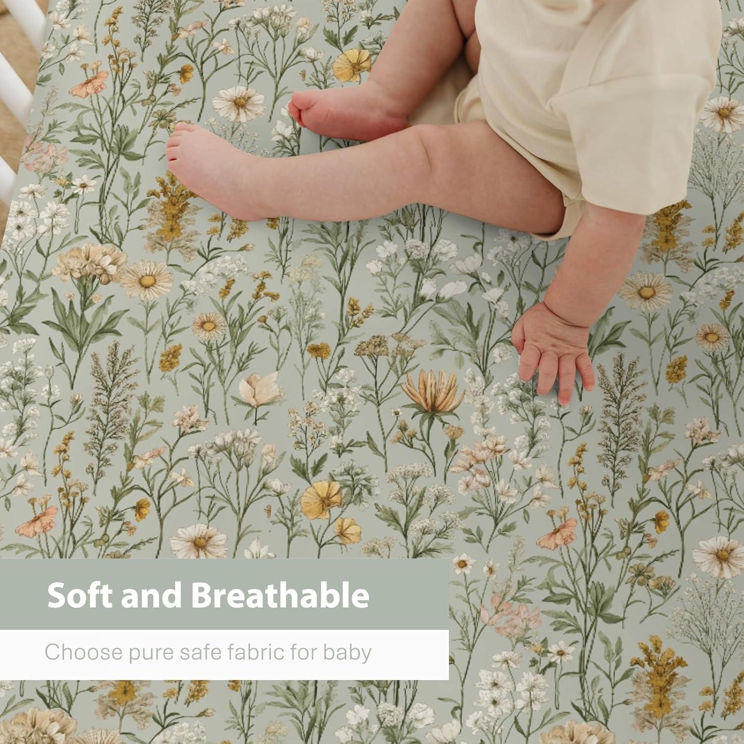 Sábanas de Cuna Vintage ZoUbqchY 132x71cm Ajustables