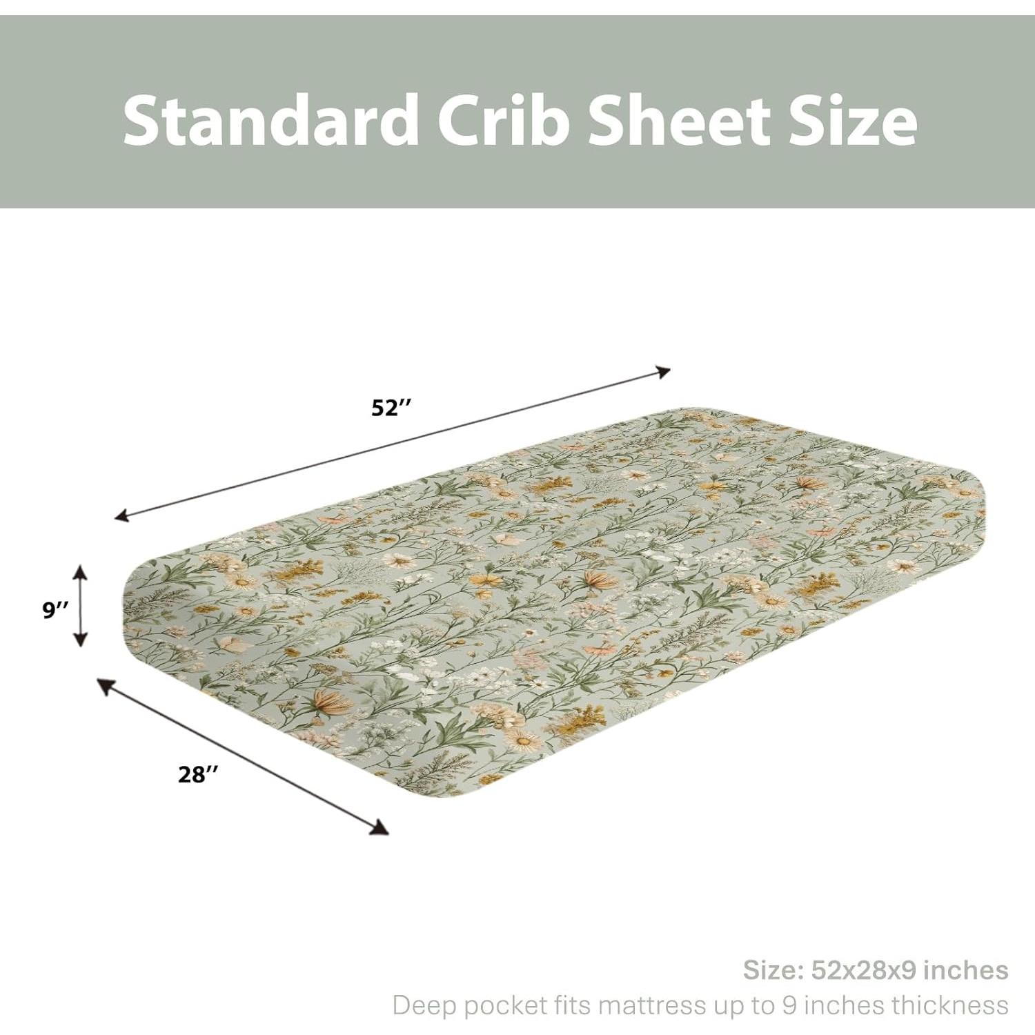 Sábanas de Cuna Vintage ZoUbqchY 132x71cm Ajustables