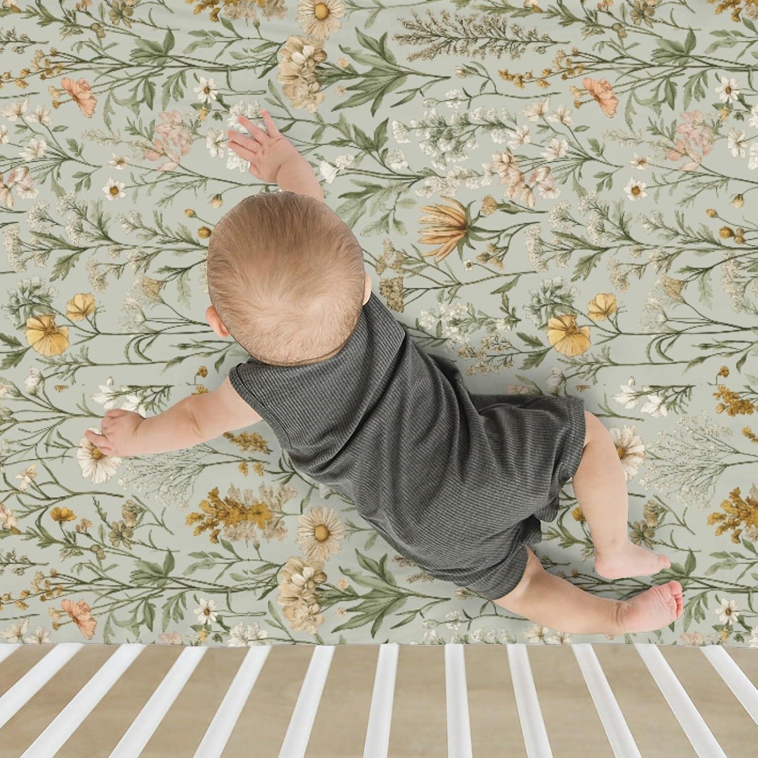 Sábanas de Cuna Vintage ZoUbqchY 132x71cm Ajustables