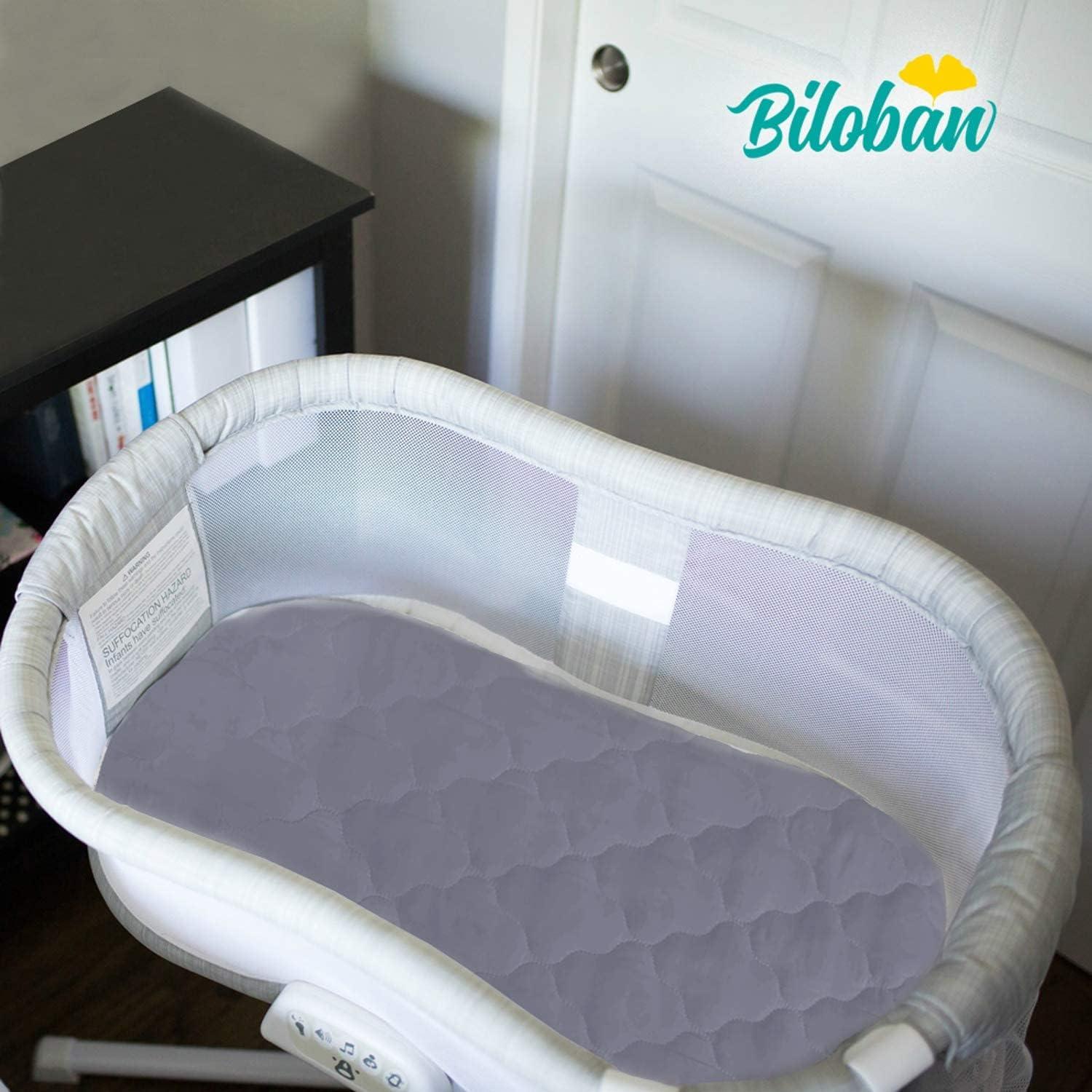 Funda de Colchón para Cuna Biloban, Impermeable, Ajustable, 43x84 cm, Paquete de 2