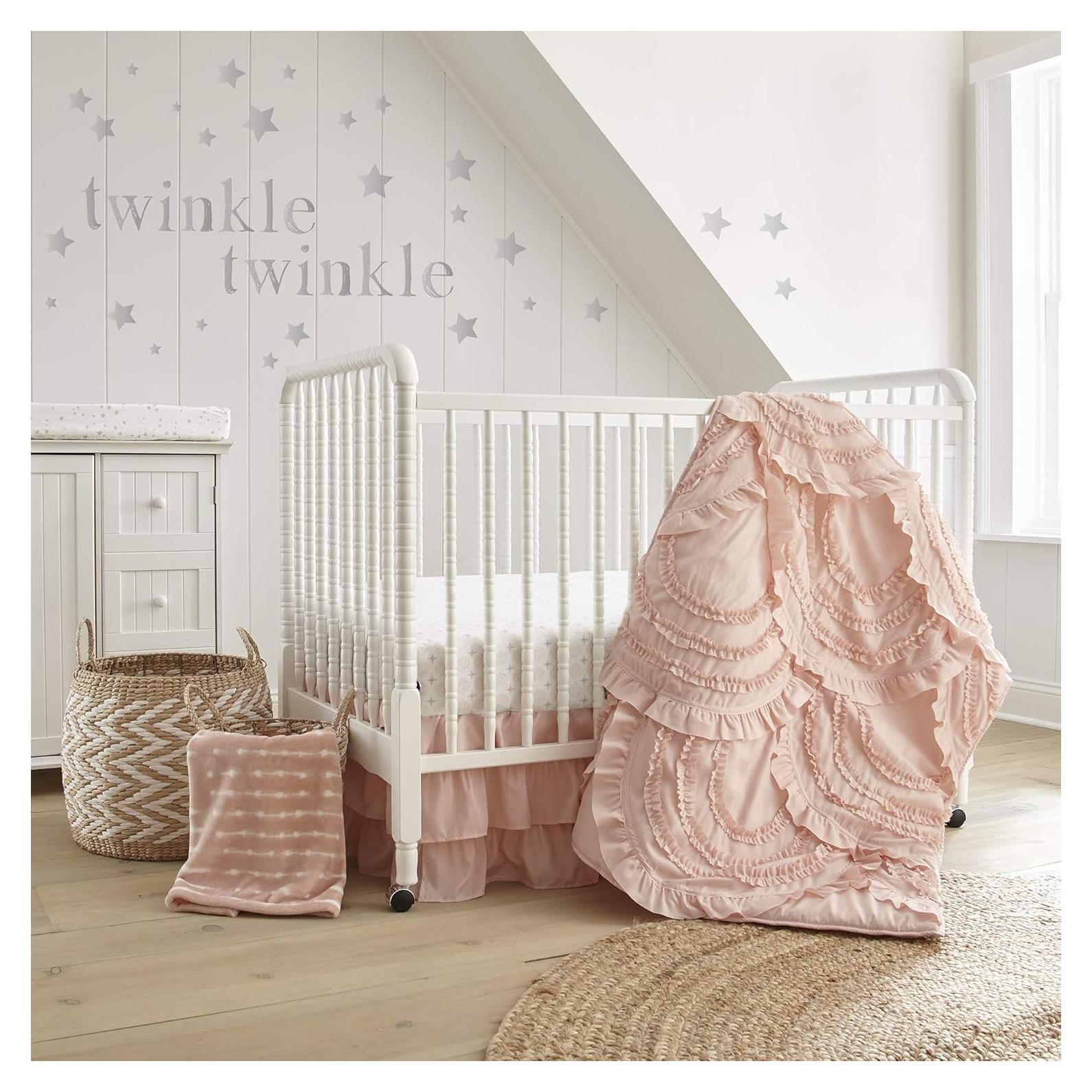 Conjunto de Cuna Levtex Baby Skylar 4 Piezas Rosa