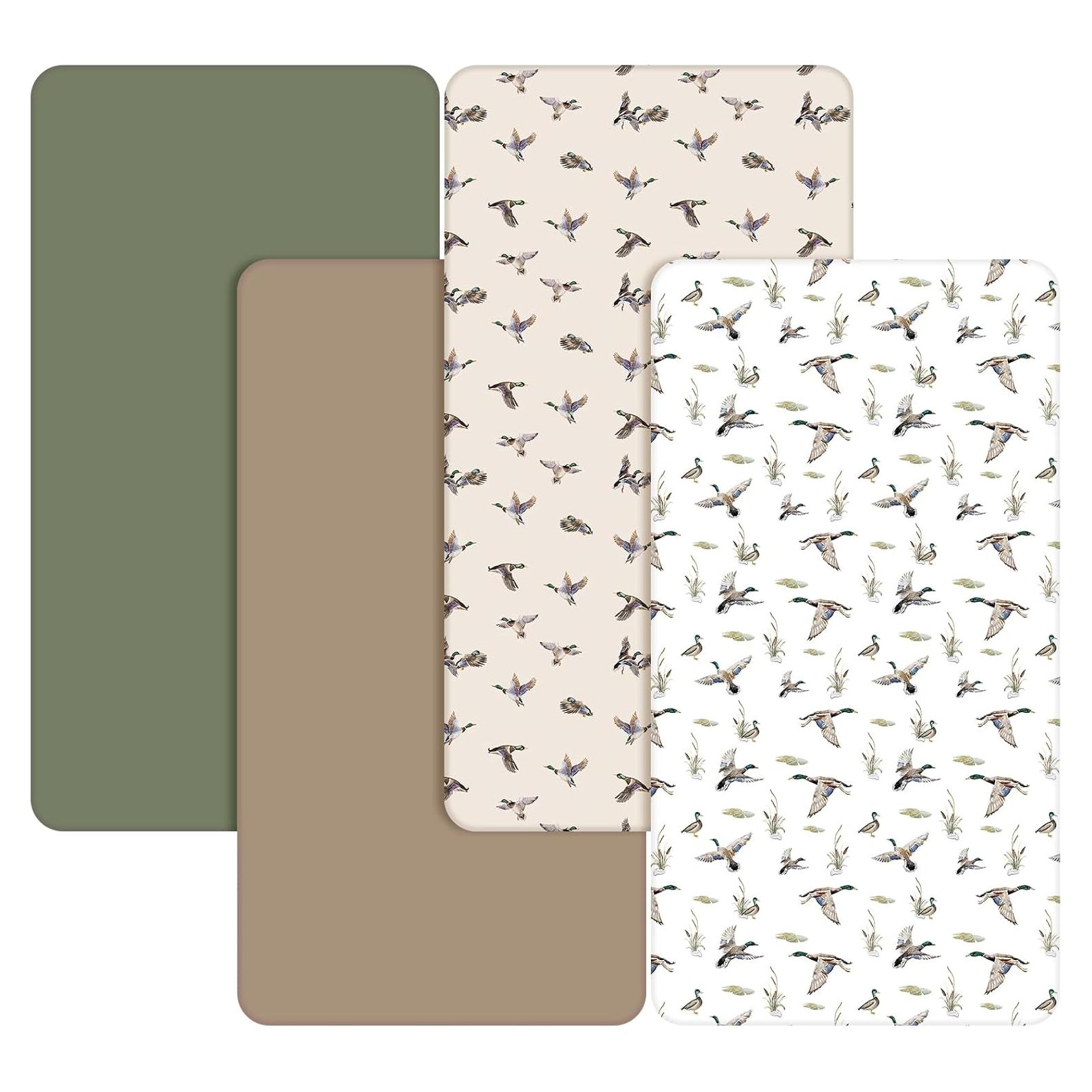 Juego de 4 Sábanas Ajustables para Cuna CroBlissful 132x71 cm