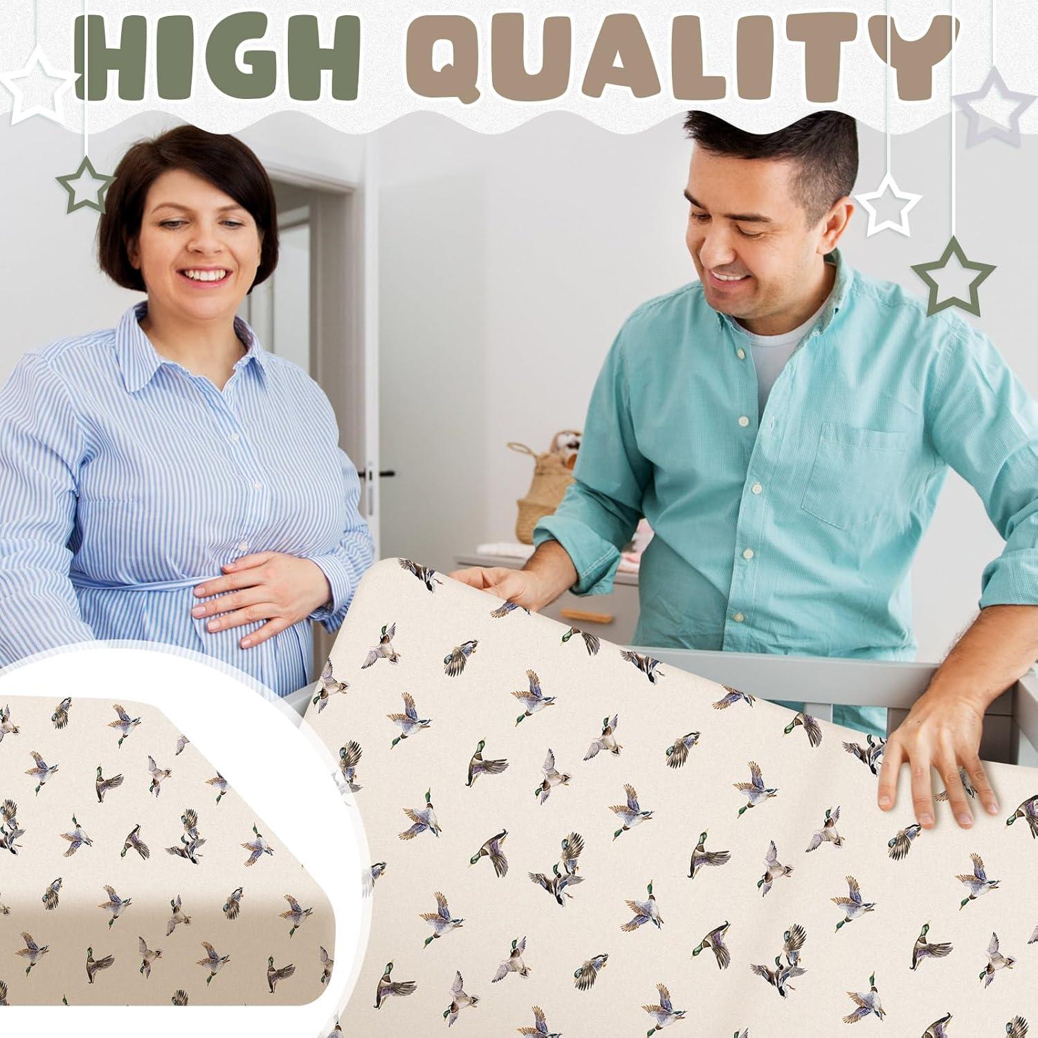 Juego de 4 Sábanas Ajustables para Cuna CroBlissful 132x71 cm