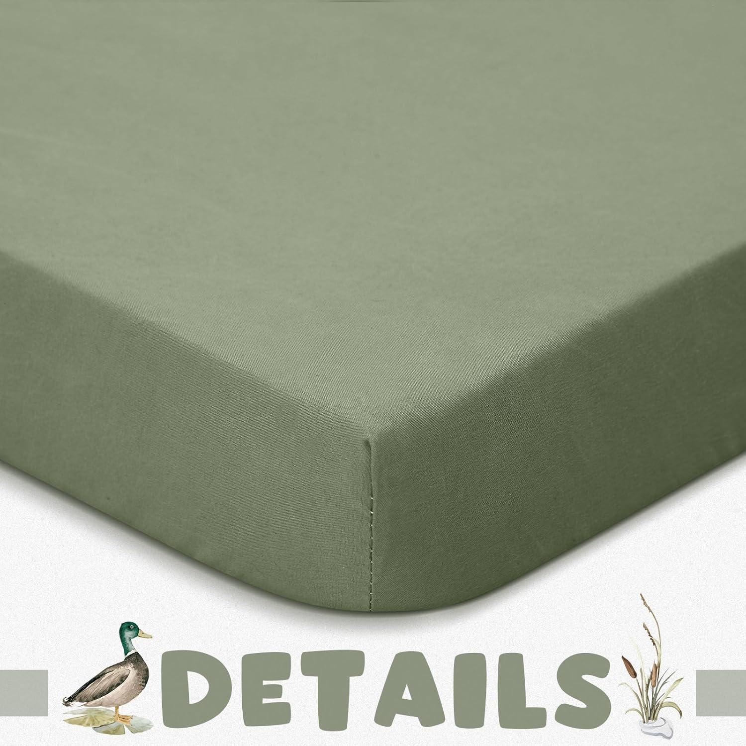 Juego de 4 Sábanas Ajustables para Cuna CroBlissful 132x71 cm