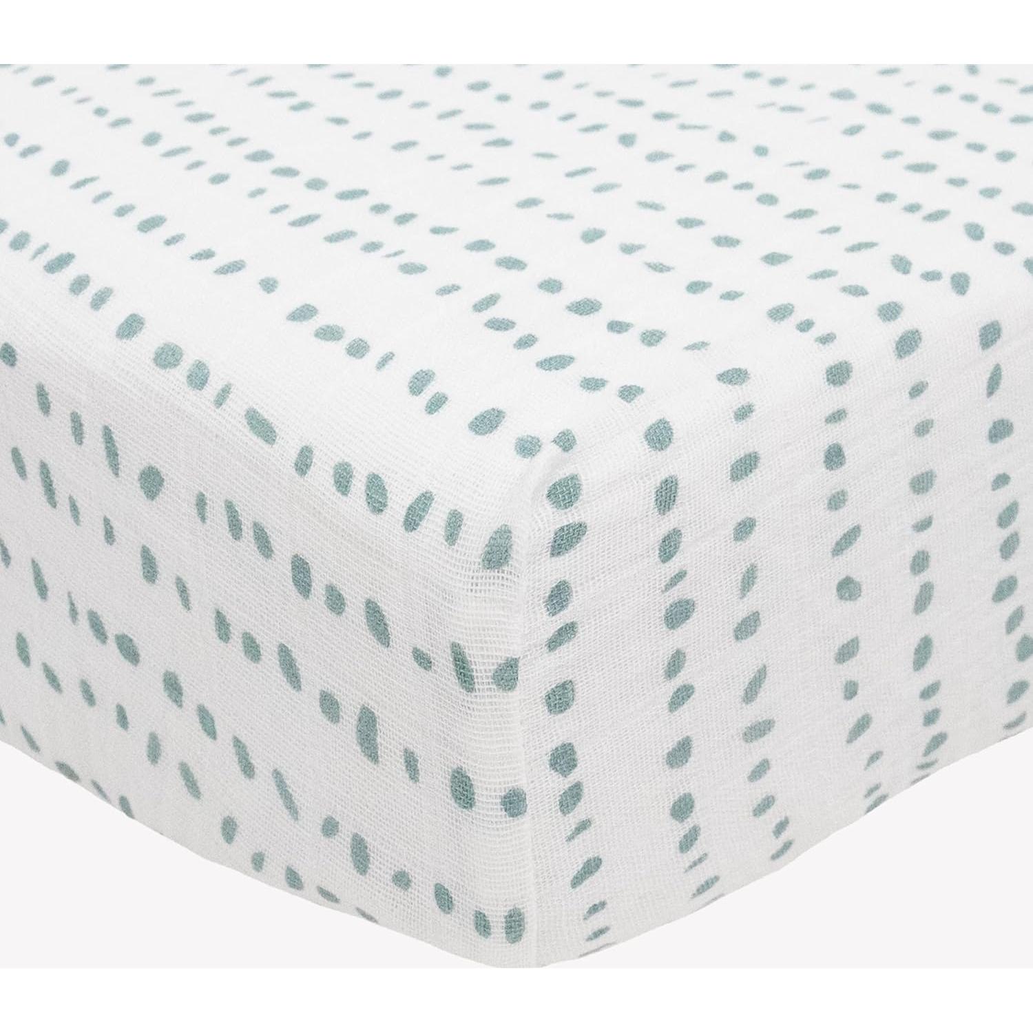 Sábana Ajustable para Cuna Little Unicorn Algodón Muselina 132x71cm