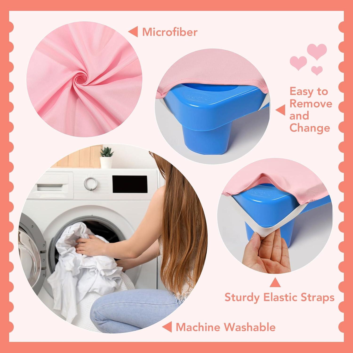 Sábanas para Cunas de Guardería RowinsyDD Rosa 58.4x129.5 cm 2 Pcs