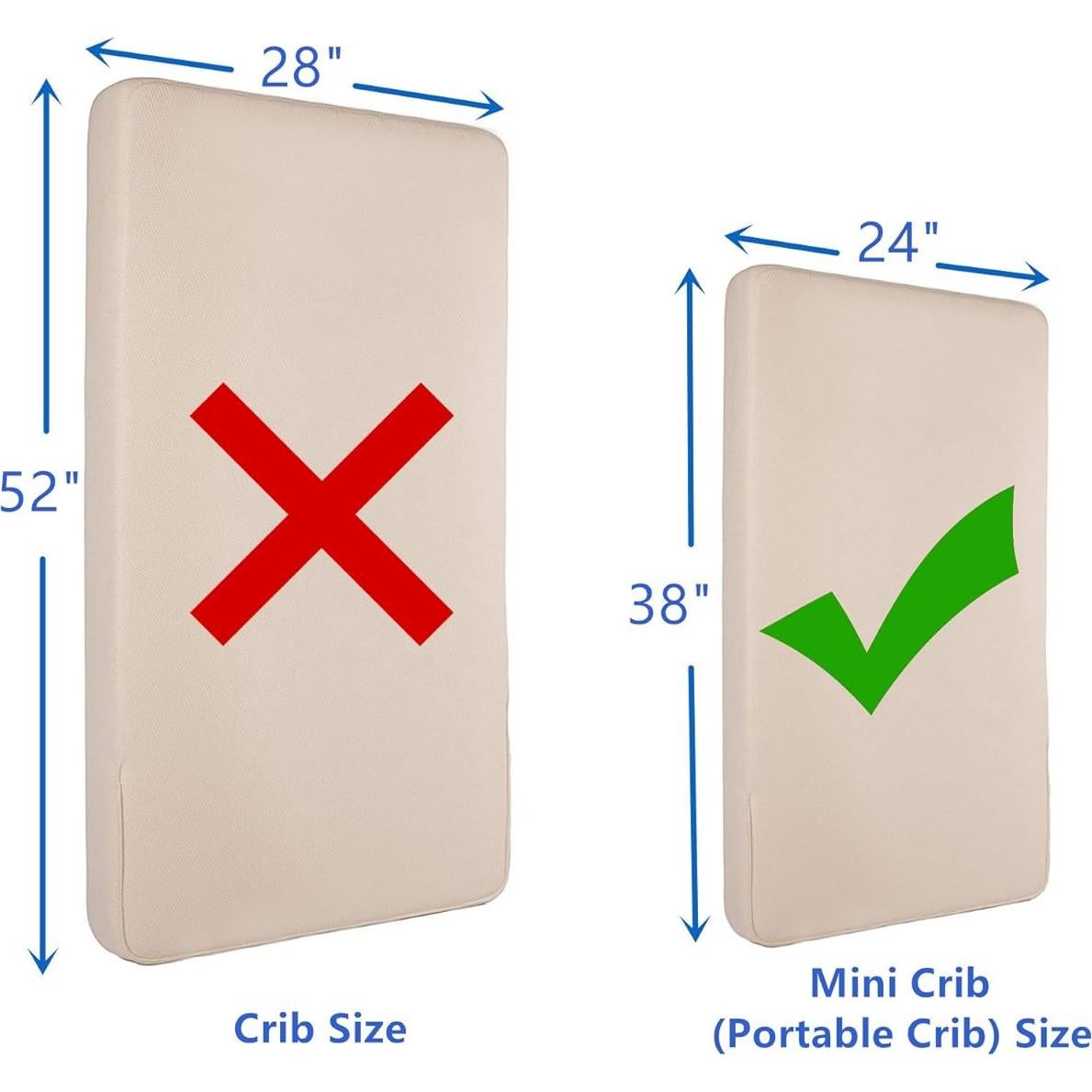 Sábanas Ajustables para Cuna Mini TL Care 100% Algodón Rosa 61x96.5 cm