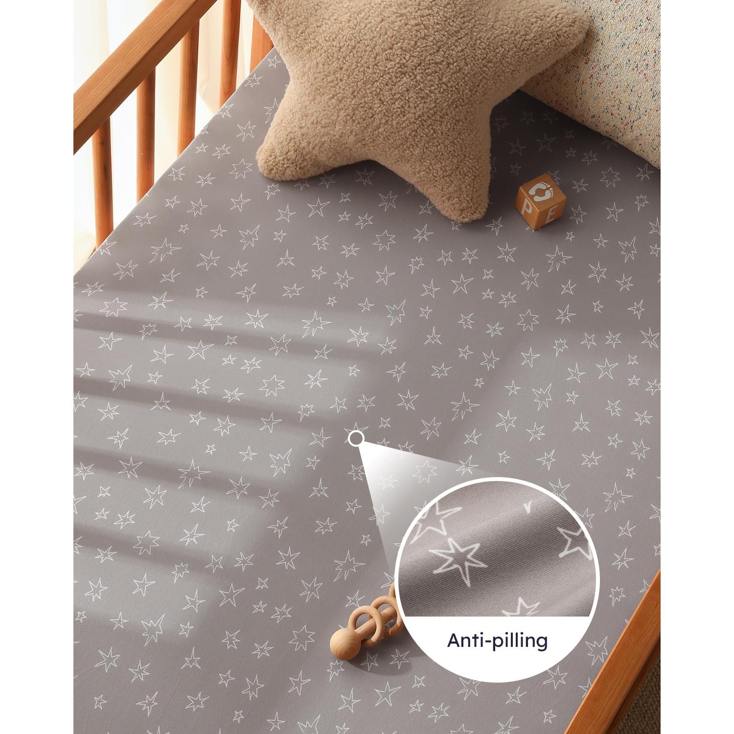 Sábanas ajustadas para cuna Unnivoll 3 piezas 132x71cm