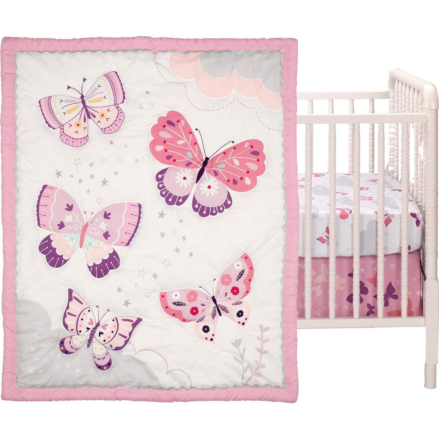 Conjunto de Ropa de Cuna 3 Piezas Bedtime Originals Mariposas