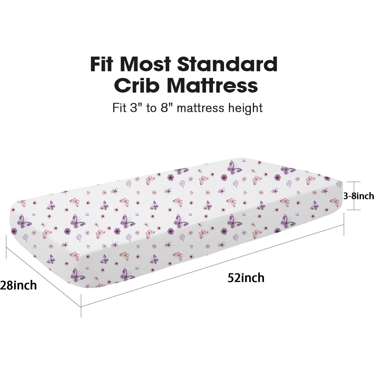 Sábanas Ajustadas para Cuna Little Grape Land - 2 Piezas Microfibra