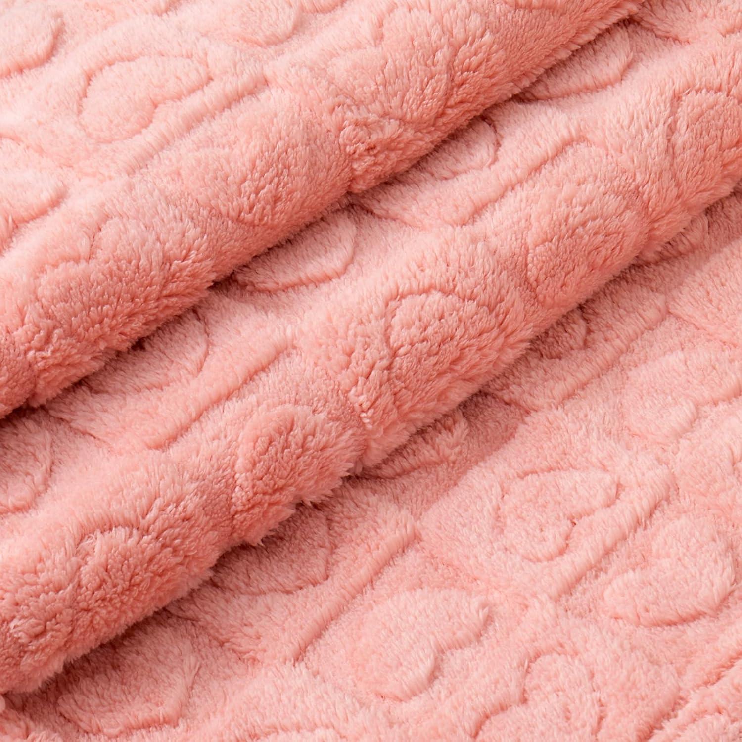 Manta para Bebé Excervent 3D Cuadrillé Rosa 76x102 cm