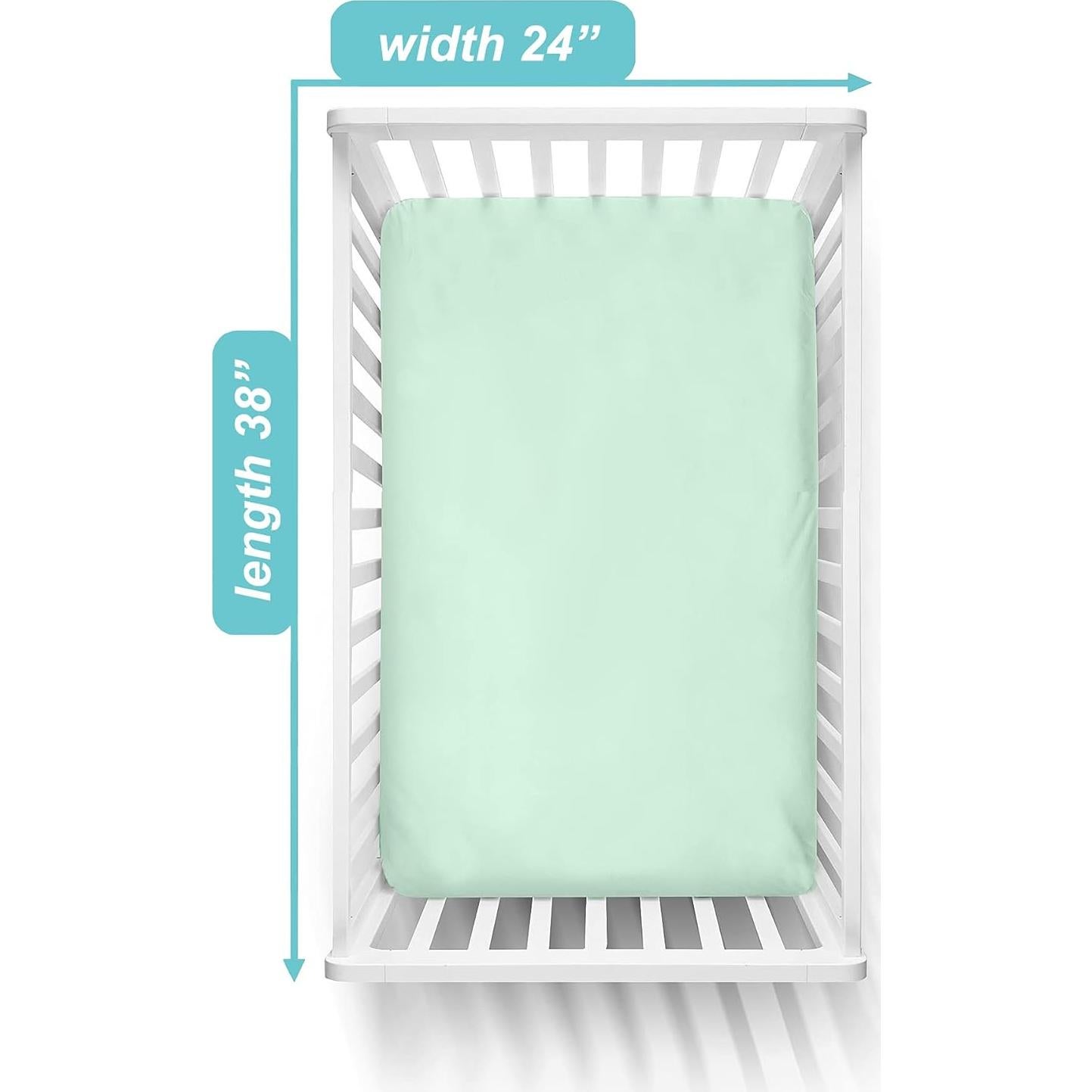 Sábana Ajustable TL Care 100% Algodón Menta 38x24 cm