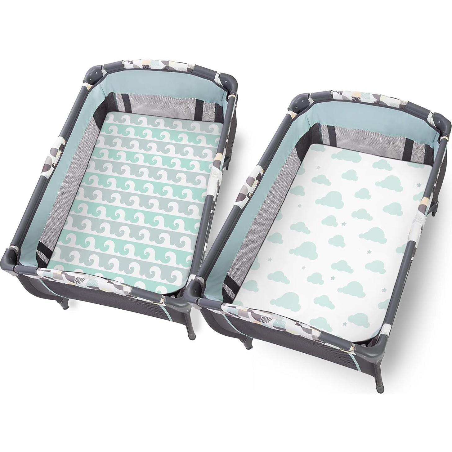 Sábanas Ajustadas 100% Algodón Orgánico Cambria Baby 2 Pk