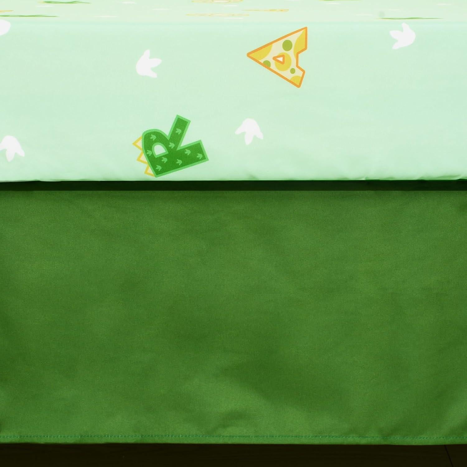 Juego de Ropa de Cuna Cloele Dinosaurio Verde 4 Piezas